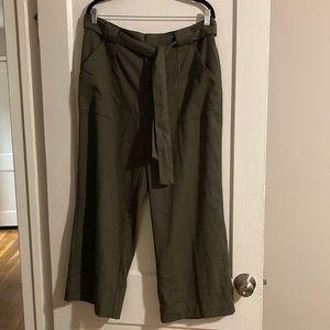 Who What Wear Cropped Wide Leg Pants